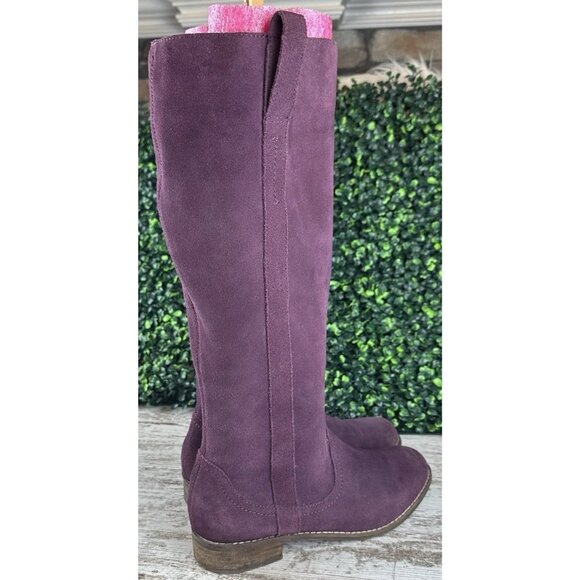 VERY VOLATILE Whistler Boots Women’s 6.5 Purple Suede Mid Calf Zip Casual Boho - Picture 8 of 15